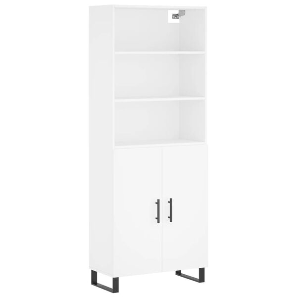 vidaXL Highboard White 69.5x34x180 cm Engineered Wood