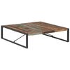 vidaXL Coffee Table 140x140x40 cm Solid Reclaimed Wood