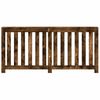 vidaXL Radiator Cover Smoked Oak 175x20x82 cm Engineered Wood