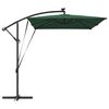 vidaXL Cantilever Banana Parasol Green 294 x 200 x 254 cm