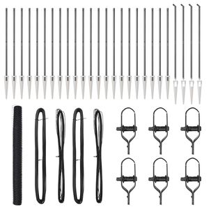 vidaXL Fence Post Grey 50 x 1.6 m (36 mm mesh) Steel and PVC