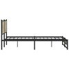 vidaXL Metal Bed Frame without Mattress Sonoma Oak 200x200 cm