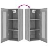 vidaXL Hanging Wall Cabinet Grey Sonoma 34.5x34x90 cm