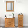 vidaXL Bathroom Furniture Set VIGO 3 pcs Honey Brown Solid Pine Wood