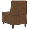 vidaXL Modular Sofa Unit Armless Brown 55 x 74 x 82 cm