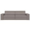 vidaXL Sofa Bed Taupe 245 x 78 x 77 cm Velvet