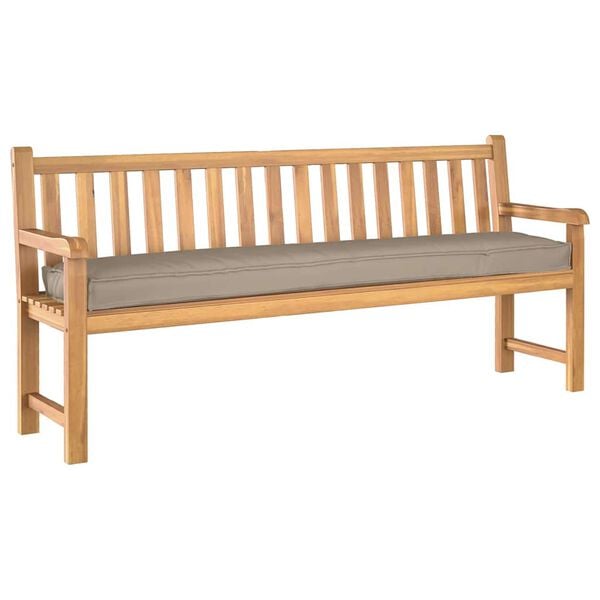 vidaXL Pallet Cushion Set 2 pcs Taupe 200 x 40 x 8 cm Oxford fabric