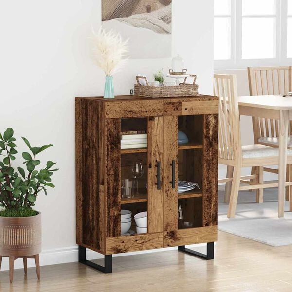 vidaXL Sideboard Old Wood 69.5 x 34 x 90 cm Engineered Wood