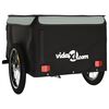 vidaXL Bike Trailer Black and Grey 45 kg Iron