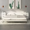 vidaXL Bedside Cabinets 2 pcs High Gloss White 40x36x65 cm