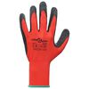 vidaXL Work Gloves 12 pcs Red and Black 11 / XXL Latex Coating