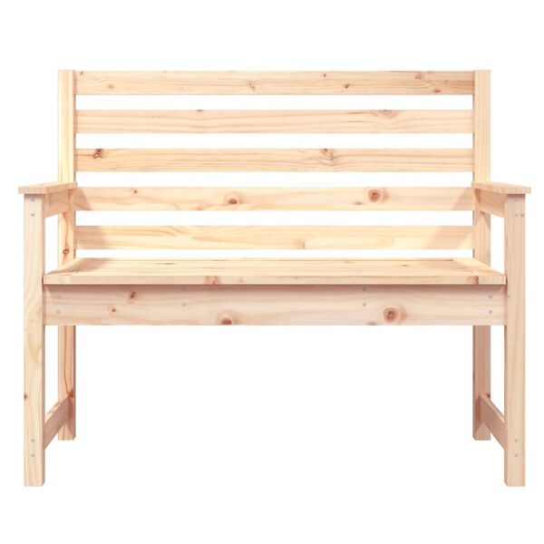 vidaXL Garden Bench 109x48x91.5 cm Solid Wood Pine