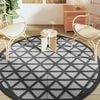 vidaXL Outdoor Carpet ARAKIL Black &Oslash;200 cm PP