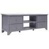 vidaXL TV Cabinet Grey 115x30x40 cm Paulownia Wood