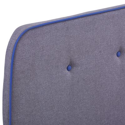 vidaXL Bed Frame Light Grey Fabric 120x190 cm Small Double