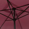 vidaXL Garden Parasol with Metal Pole 300x200 cm Bordeaux Red