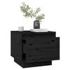 vidaXL Bedside Cabinets 2 pcs Black 35x34x32 cm Solid Wood Pine