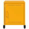 vidaXL Bedside Cabinet Mustard Yellow 36x39x43.5 cm Steel