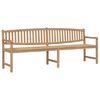 vidaXL Garden Bench 228x59.5x90 cm Solid Teak Wood