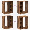 vidaXL Wardrobe with Shelf with Storage Old Wood 77 x 48 x 102 cm