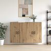 vidaXL Wall-Mounted Cabinet 2 pcs Artisan Oak 69.5 x 34 x 90 cm