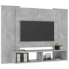 vidaXL Wall TV Cabinet Concrete Grey 120x23.5x90 cm Engineered Wood