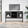vidaXL TV Cabinet Black 100.5x39x60.5 cm Steel