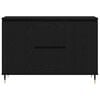 vidaXL Sideboard Black oak 101.5 x 35 x 70 cm Engineered wood