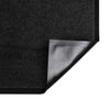 vidaXL Door Mat Black 120 x 80 x 1.2 cm Teddy Fabric