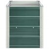 vidaXL Garden Raised Bed Galvanised Steel 240x40x45 cm Green