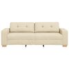 vidaXL Sofa Cream 221 x 80 x 80 cm Fabric