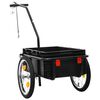 vidaXL Bike Trailer/Hand Wagon 155x60x83 cm Steel Black