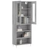 vidaXL Highboard Grey Sonoma 69.5x34x180 cm Engineered Wood