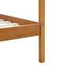 vidaXL Canopy Bed Frame without Mattress Solid Pine Wood 140x200 cm (283259+321987)