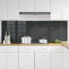 vidaXL Kitchen Backsplash 2 pcs Dark Grey 90 x 60 cm Tempered Glass