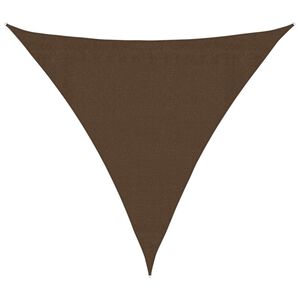 vidaXL Sunshade Sail 160 g/m&sup2; Brown 3x3x3 m HDPE