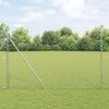 vidaXL Fence Post Silver 10 x 1.5 m (60 x 60 mm mesh) Steel