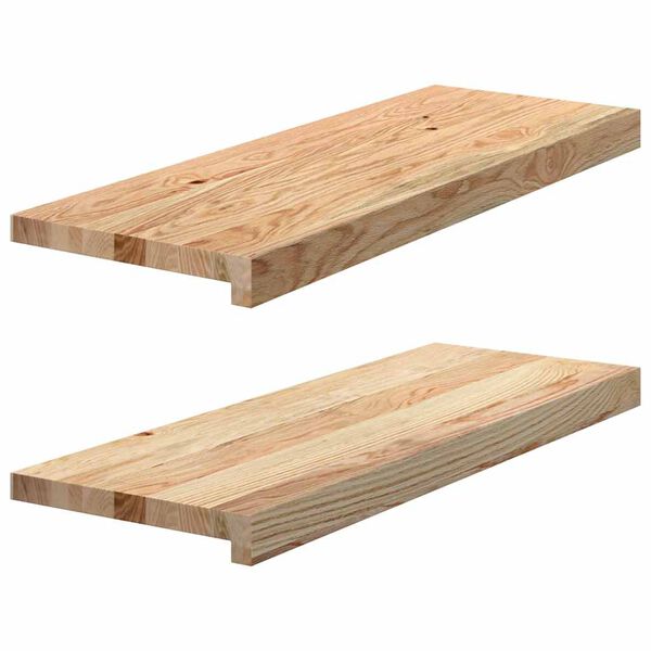 vidaXL Window Sills 2 pcs Untreated 70x25x2 cm Solid Wood Oak