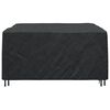 vidaXL Furniture Cover Plain Black 180 x 190 x 85 cm 210D