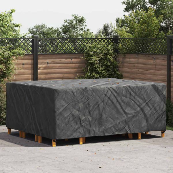 vidaXL Furniture Cover Plain Black 250 x 210 x 70 cm 600D
