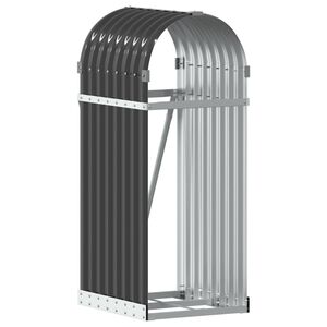 vidaXL Log Holder Anthracite 40x45x100 cm Galvanised Steel