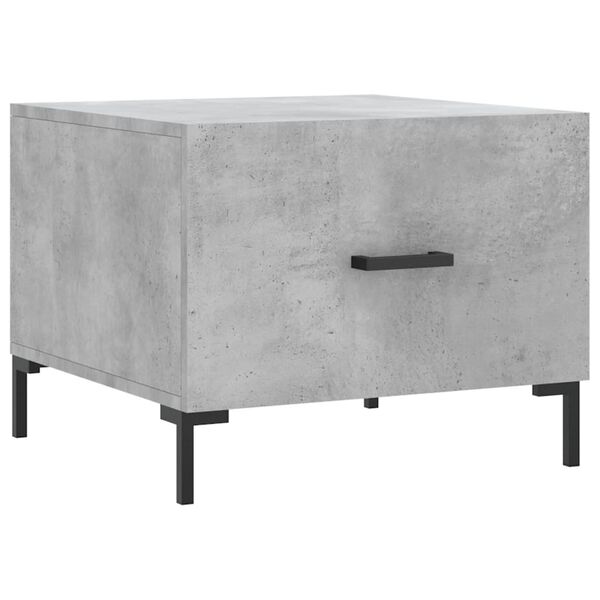 vidaXL Coffee Table Concrete Grey 50x50x40 cm Engineered Wood