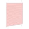 vidaXL Pleated Blind Pink 105x100 cm Fabric Width 104.4 cm Polyester