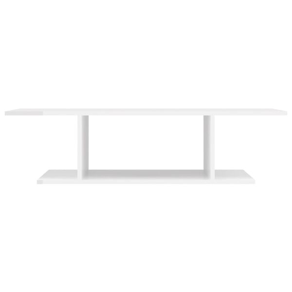 vidaXL Wall Mounted TV Cabinet High Gloss White 103x30x26.5 cm