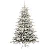 vidaXL Artificial Hinged Christmas Tree White 240 cm PE and PVC