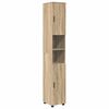 vidaXL Bathroom Furniture Set 5 pcs Sonoma Oak Engineered wood & Metal