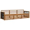 vidaXL Outdoor Sofa Set 3 pcs Natural Solid Acacia Wood