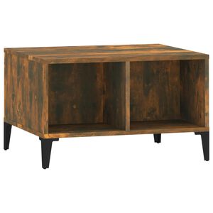 vidaXL Coffee Table Smoked Oak 60x50x36.5 cm Engineered Wood