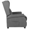 vidaXL Recliner Chair Light Grey Fabric