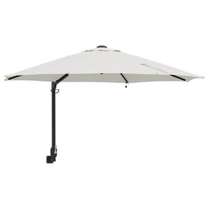 vidaXL Garden Parasol Sand 248 x 248 x 148 cm Polyester and Steel